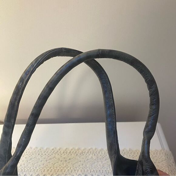 Brahmin Satchel Black and Gray Leather - Picture 9 of 16